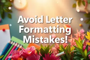 Avoid These Common Mistakes in Letter Formatting: A Comprehensive Guide