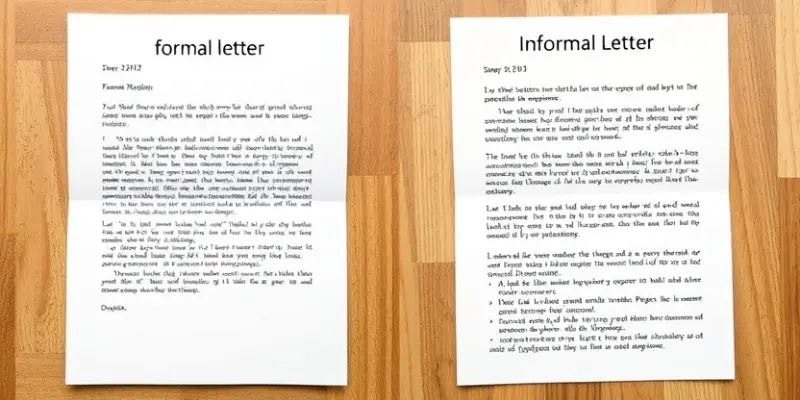 The difference between formal and informal letter writing