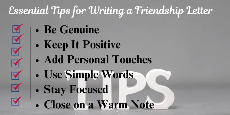 Essential tips for writing a friendship letter