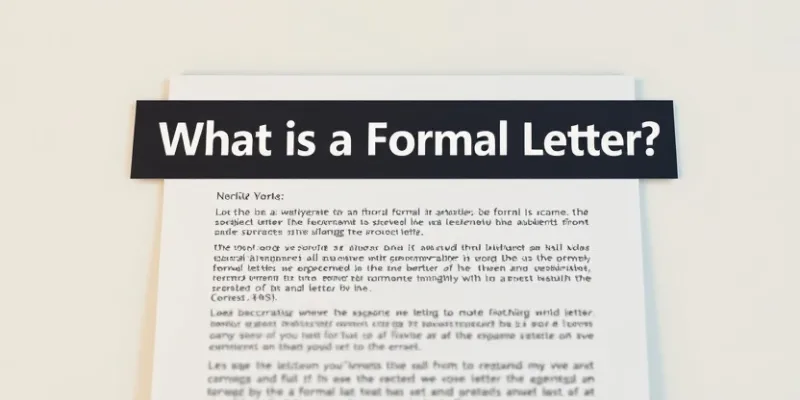 Formal letter with structured format and professional tone