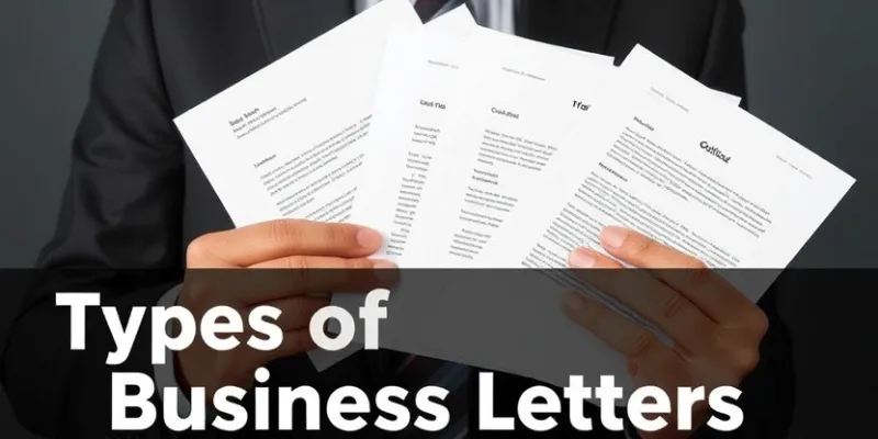 A professional holding different types of business letters like job offers and thank-you notes.